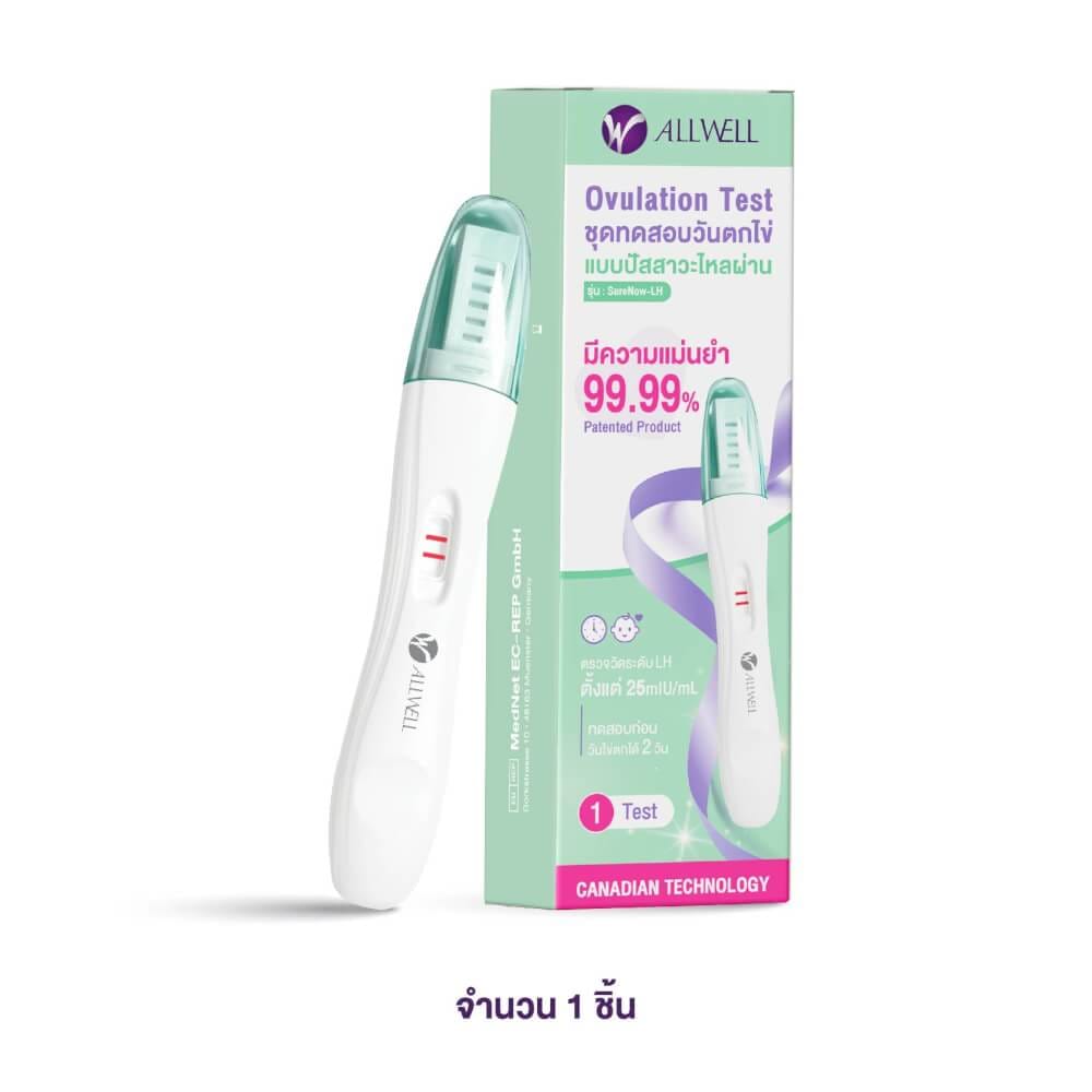 ชุดทดสอบวันตกไข่ แบบปัสสาวะ ALLWELL รุ่น SURENOW-LH ❌ไม่ระบุชื่อสินค้าหน้ากล่องพัสดุ❌_0
